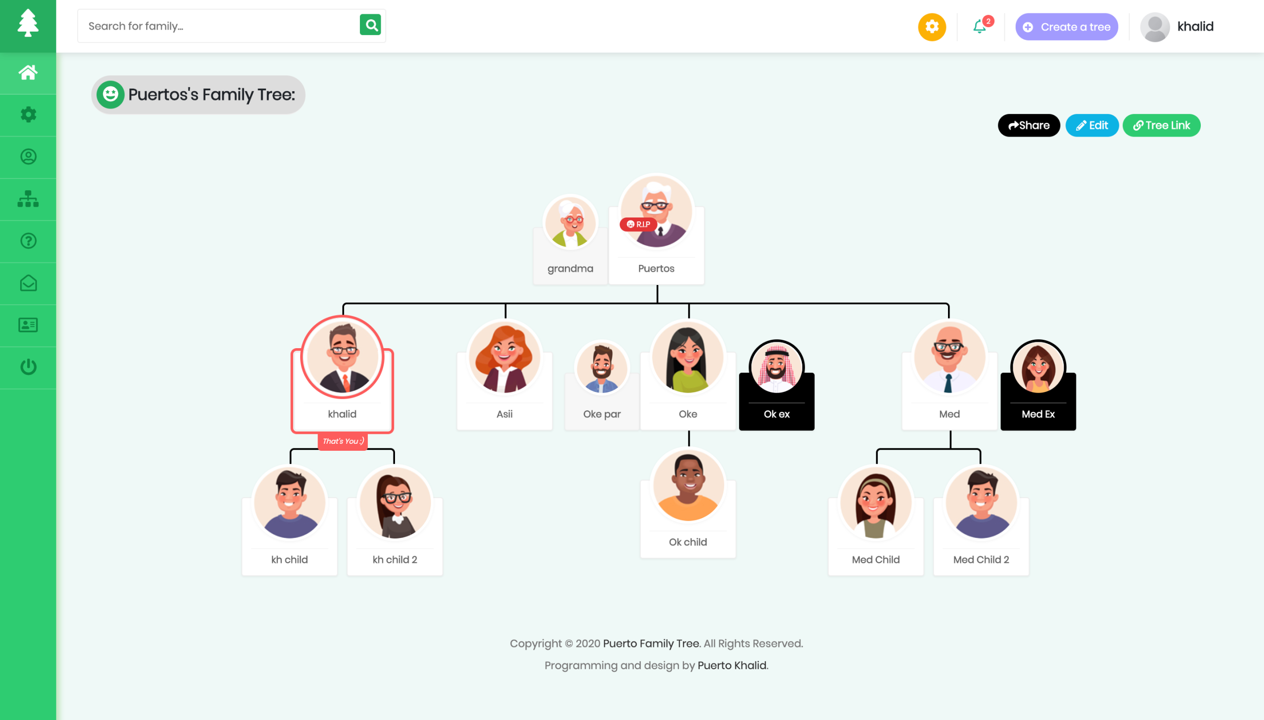 PHP在线家族树生成器源码 Puerto v1.5.5 + 中文语言包